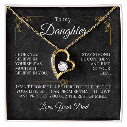 To My Daughter - Stay Strong - Love Dad - Amora Necklace – Dv5